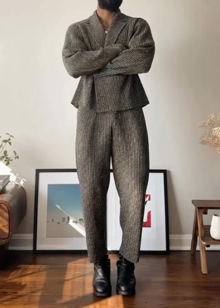 Men's Plaid Two-Piece Suit-Slim Fit Blazer And Trousers - Top Sales💳💵