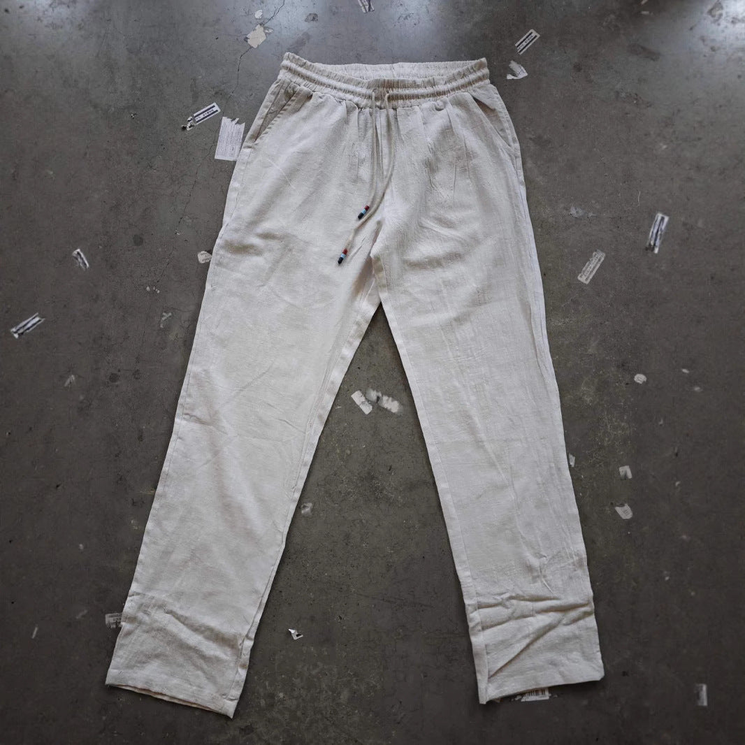 European And American Sports Suit Men's Long Linen Sleeves Fashion Work Clothes Trousers - Top Sales💳💵