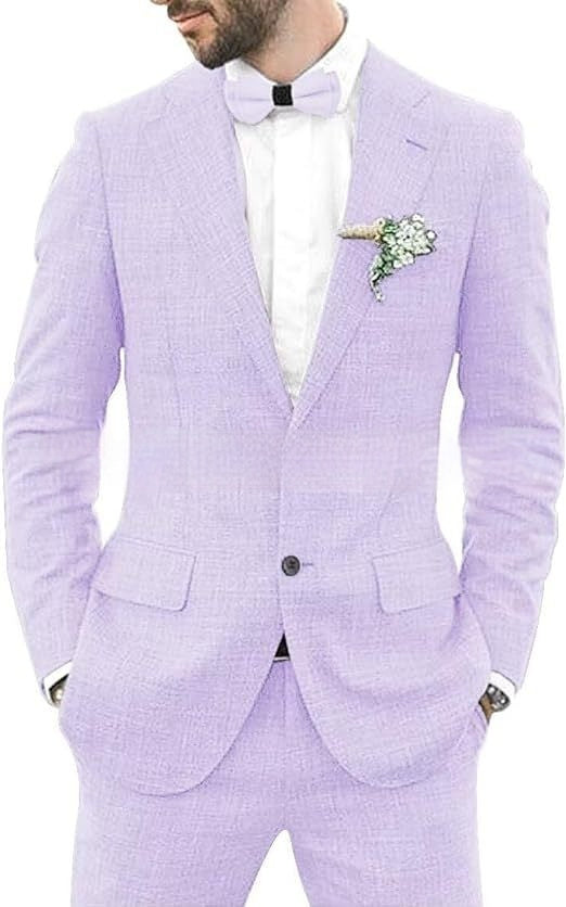 Men's Suit Wedding Party Suit Slim Fit Casual Coat Trousers - Top Sales💳💵