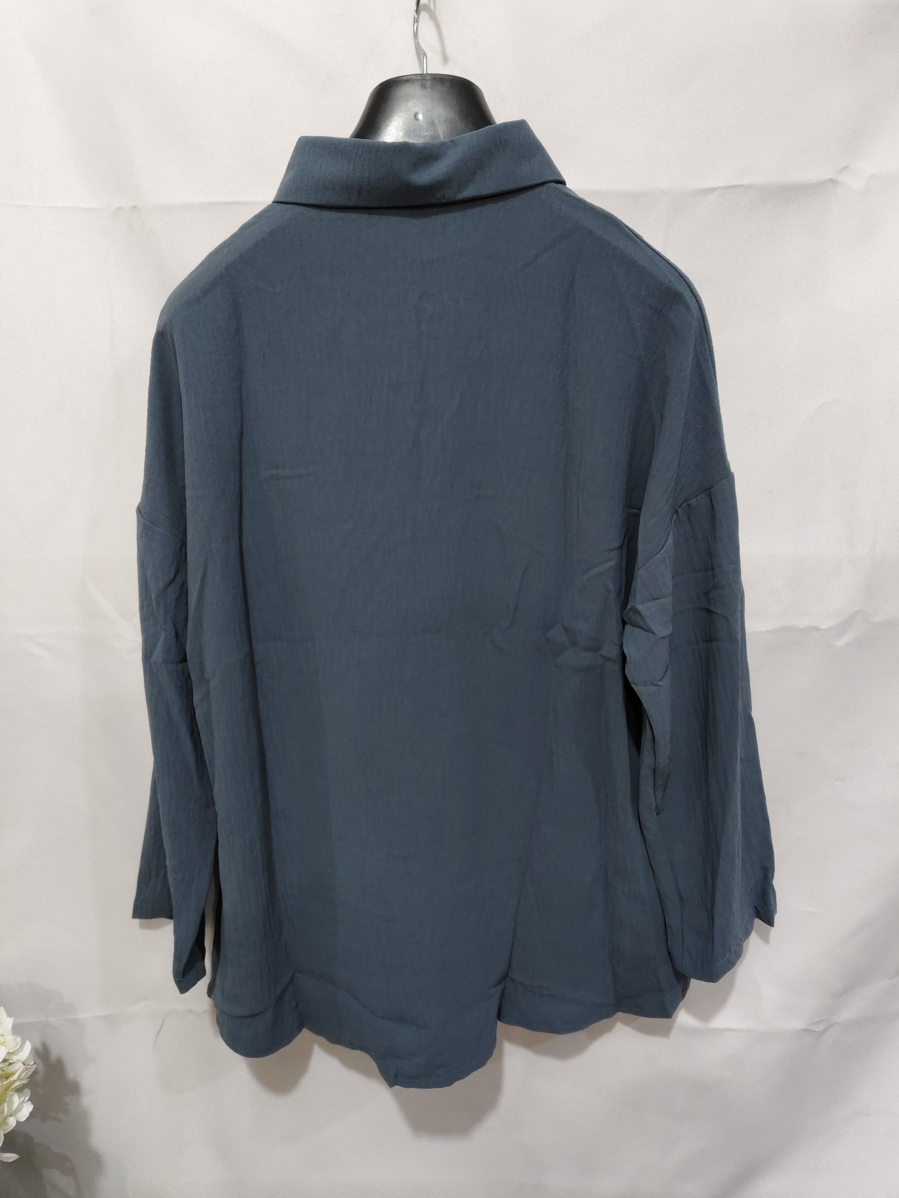 Lapel Long Sleeve Shirt Women's Single-breasted Pleated Shirt Tops Clothing - Top Sales💳💵