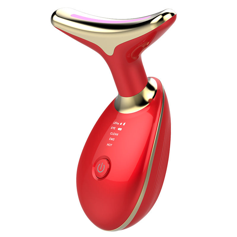 EMS Thermal Neck Lifting And Tighten Massager Electric Microcurrent Wrinkle Remover - Top Sales💳💵
