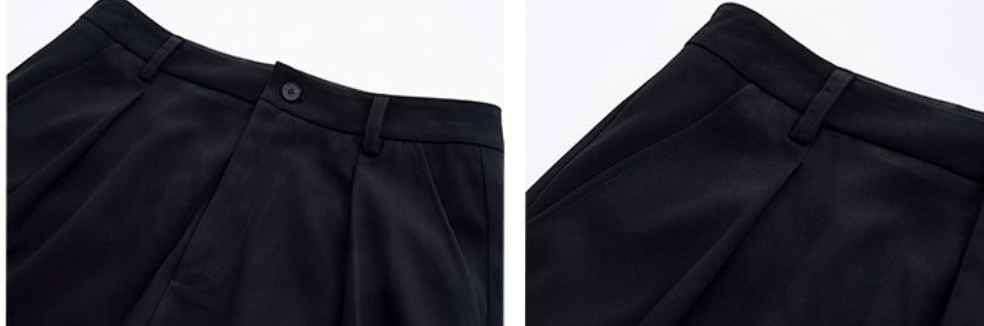 Niche Lace Stitching Double-Fold Dipper Trousers - Top Sales💳💵