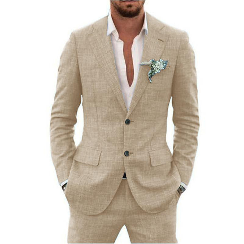 Men's Suit Wedding Party Suit Slim Fit Casual Coat Trousers - Top Sales💳💵