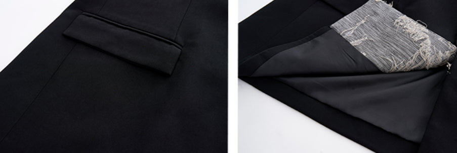 Niche Lace Stitching Double-Fold Dipper Trousers - Top Sales💳💵