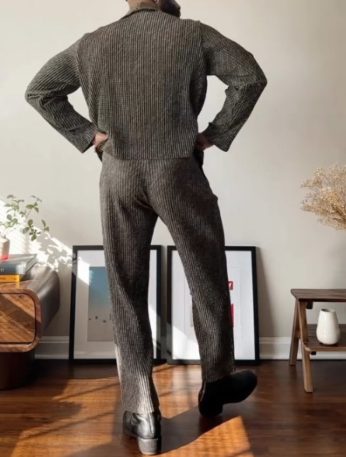 Men's Plaid Two-Piece Suit-Slim Fit Blazer And Trousers - Top Sales💳💵