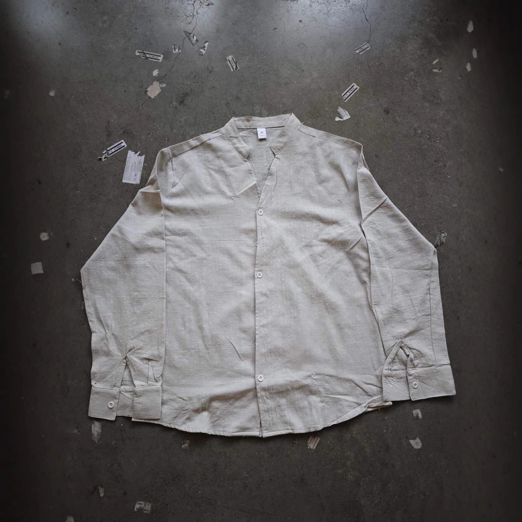 European And American Sports Suit Men's Long Linen Sleeves Fashion Work Clothes Trousers - Top Sales💳💵