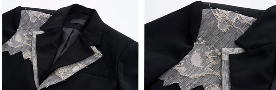 Niche Lace Stitching Double-Fold Dipper Trousers - Top Sales💳💵