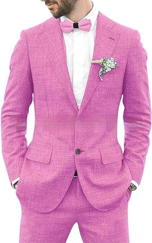 Men's Suit Wedding Party Suit Slim Fit Casual Coat Trousers - Top Sales💳💵