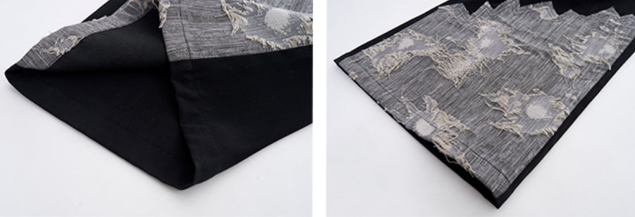 Niche Lace Stitching Double-Fold Dipper Trousers - Top Sales💳💵